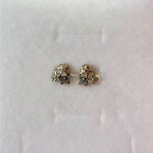 Pandora poetic bloom stud earrings